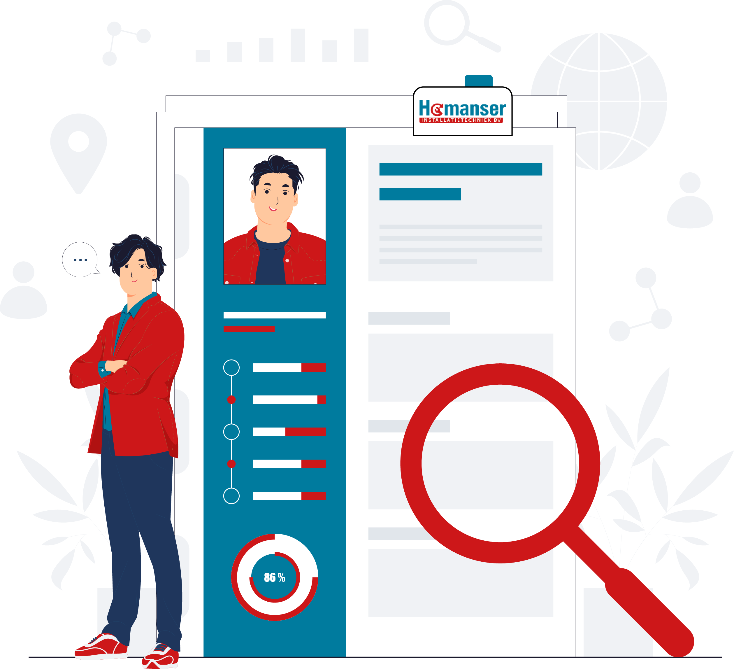 Homanser illustratie